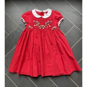 Antoinette Paris Red Christmas Dress 24m